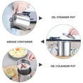 thumbnail image 4 of 1pc 304 Stainless Steel Oil Strainer Pot Oil Strainer and Container (Silver), 4 of 7