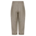 thumbnail image 4 of Puntoco Pantalones de pana sencillos con cordón y bolsillos de color liso a la moda para tiempo libre para hombre, 4 of 4
