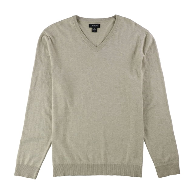 Alfani Chandail Col en V pour Hommes, Beige, Petit