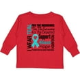 thumbnail image 3 of Inktastic Ovarian Cancer I Wear Teal Ribbon Tribute Boys or Girls Long Sleeve Toddler T-Shirt, 3 of 5