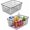 Black2, variant on Wire Baskets with Handles Wire Storage Organizer Bin Baskets, Pantry, Closets, Bedrooms - Set of 2（Black）