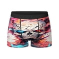 thumbnail image 3 of Calzoncillos tipo bóxer con diseño de calavera de fuego para hombre, ropa interior transpirable para hombre, 3 of 5
