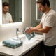 thumbnail image 4 of Coral velvet Washcloths, Ultra Soft & Highly Absorbent Face Towels for Bath, Spa & Gym, Soft Feel Fingertip Towels Quick Drying Microfiber Hand Towel 29.5 x 13.8in Wash Cloths, 4 of 6