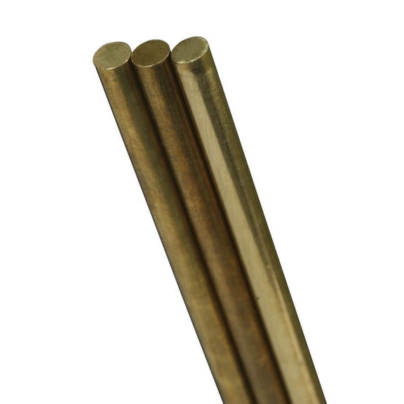 8166 - BRASS ROUND ROD 3/16 X 12IN 4.7MM DIA 304MM LENGTH