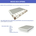 WAYTON, 4" Assembled Wood Box Spring/Foundation for Mattress, Full