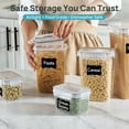 thumbnail image 4 of Vtopmart Airtight Food Storage Containers with Lids, 24 pcs Plastic Kitchen and Pantry Organization Canisters for Cereal, Dry Food, Flour and Sugar, BPA Free, Includes 24 Labels，Gray, 4 of 14