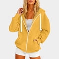 thumbnail image 2 of Sweat à Capuche Léger et Décontracté pour Femmes avec Poche Zippée pour Usage Quotidien en Automne et Saisons, 2 of 4