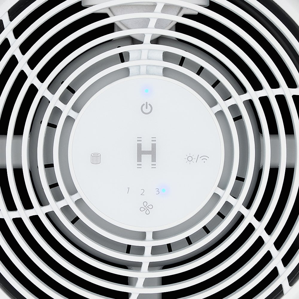 Homedics Wi-Fi Enabled Smart Air Purifier, 1005 Sq. Ft of Coverage/Hour. True HEPA Filtration, Activated Carbon Filter, Pre-filter, Reduces Bacteria, Virus, Mold, Odors, Medium Rooms, AP-T100GY-WMT