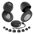 thumbnail image 1 of Tapones Auditivos Dormir Para Oídos Concierto Con 8 Earplugs Malubero Negro, 1 of 5