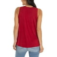 thumbnail image 2 of Women's Cardinal Arkansas Razorbacks A-Line Hannah High Neck Tank Top, 2 of 2