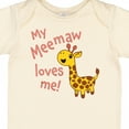 thumbnail image 4 of Inktastic My Meemaw Loves Me Cute Giraffe Boys or Girls Baby Bodysuit, 4 of 5