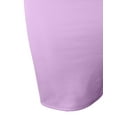 thumbnail image 4 of J. METHOD Women's Midi Skirt Stretch Knit Bodycon Slim Fit Office Elastic Waist Pencil Solid Skirts Made in USA NEWSK10 Lavender S, 4 of 5