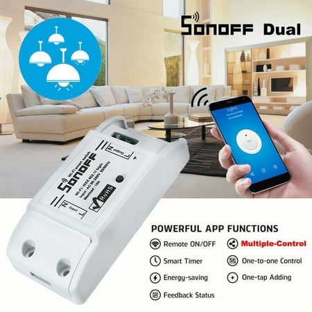 SONOFF DIY Wifi Wireless Smart Switch Module Board for Android/IOS，Mobile Phone App WIRELESS SWITCH Remote Control (Best Wifi Connection App For Android)