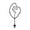 Black, variant on Huanledash Self-adhesive Mary Rosary Car Body Bumper Window Decorative Decals Sticker for Buses Auto Truck