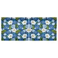 thumbnail image 3 of Little Blues Flower Three Tier Curtains Tier Kitchen Living Room Bedroom Balcony 2 Panels 27x36 Inch, 3 of 9