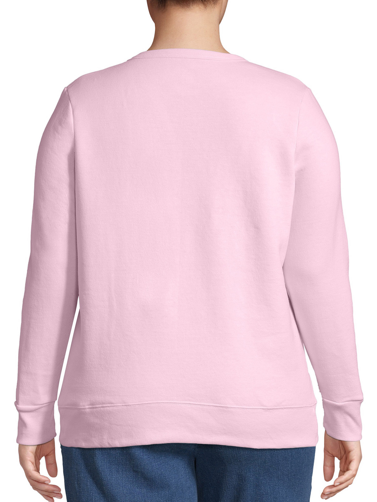 JMS by Hanes Women's Plus Size Fleece Pullover Sweatshirt - Walmart.com