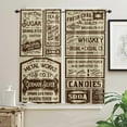 thumbnail image 4 of Newspaper Labels Retro Curtains For Living Room Kitchen Curtain Bedroom Decorative Window Treatments Home Drapes, 4 of 7