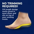 thumbnail image 5 of Dr. Scholl’s® Custom Fit® Foot Orthotics 3/4 Length Inserts, CF 130, All-Day Pain Relief for Feet, 5 of 9