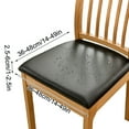 thumbnail image 3 of STPToys Seat Covers for Dining Chairs,Waterproof PU Leather Stretch Dining Room Chair Seat Covers,Kitchen Chair Seat Covers Protectors - Black, 3 of 8