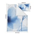 thumbnail image 5 of Blue Pioneer Flower Duvet Cover and Pillowcase Set for Single Bedding, Bedroom Accessories for Kids Teens, 5 of 5