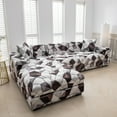 thumbnail image 5 of CJC Couch Cover for L Shape, 2 Pcs 3 Seater Sofa Covers Soft Stretch Slipcovers with 2pcs Pillowcases, Sectional Couch Covers 3 Seater + 3 Seater (Color #A), 5 of 14
