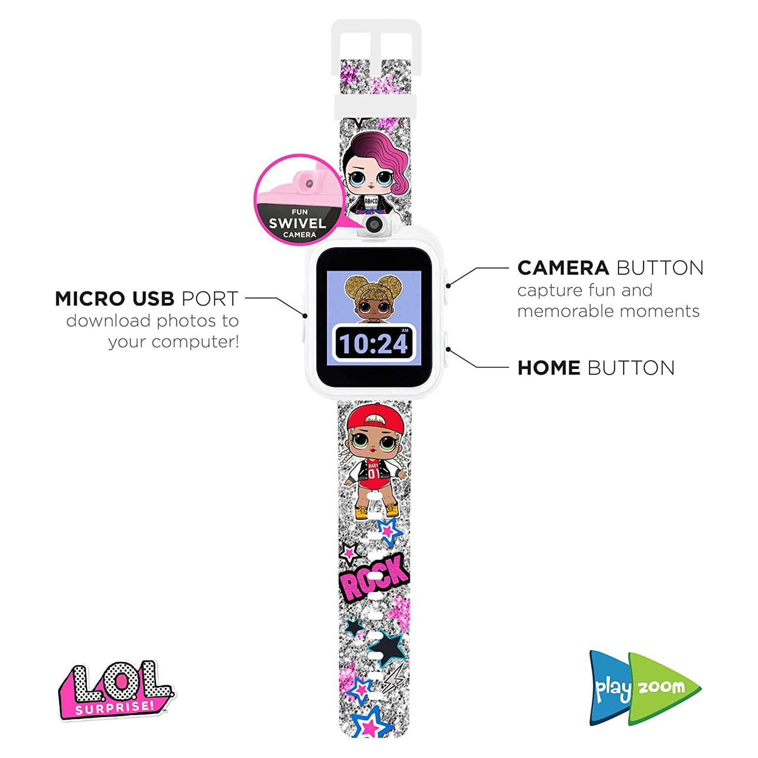 L.O.L. Surprise! iTech Jr Smartwatch White/Silver 100004M-40-H28