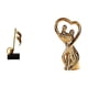 thumbnail image 1 of Figura de escritorio,Escultura de notas musicales para escritorio,oficina o decoración del hogar,Estatua de pareja,Figura de pareja,arte moderno,artesanía,regalo de boda,Escultura de estatua, 1 of 8