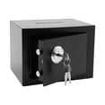 thumbnail image 4 of Black Small Safe Box with Drop Slot, Safety Box for Money, Depository Safe with Drop Slot Mountable Cash Box with Lock for Home & Office Security, 4 of 22