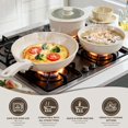 thumbnail image 4 of Nonstick Ceramic Cookware Set 20-Piece Detachable Handle RV Stackable Pots Pans Induction Oven Safe  White, 4 of 8
