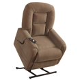 thumbnail image 4 of PRI Chaise Élévatrice Rembourrée en Raider Moka Brun, 4 of 7