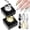 A2-Silver&Gold Metallic Gel(2*5g), variant on SAVILAND Glow In The Dark Gel Nail Polish Set 12 Colors Neon, 7.5 ml/0.25 fl.oz
