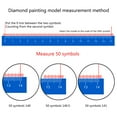 thumbnail image 5 of Stainless Steel Diamond Mesh Ruler Diamond Ruler Tool with 1020 Blank Grids, 5 of 12