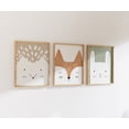 thumbnail image 4 of Nemo and Her Woodland Nursery Art Print Set of 4, Nursery Wall Art Decor, Picture Frames and Cute Animals Prints for Kids Playroom Decoration, 4 of 8