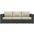 thumbnail image 5 of Modway Sojourn Outdoor Patio Sunbrella® Sofa in Canvas Antique Beige, 5 of 5