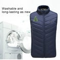 thumbnail image 6 of Pounoo Heated Vest for Men Women Lightweight Heating Jacket Sleeveless Washable Jackets Winter Windproof Unisex Warm Thermal Coats, 6 of 9