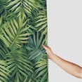 thumbnail image 3 of Orinice  Leaf Shower Curtain, Tropical Exotic Banana Forest Palm Tree Leaves Watercolor Design Image, Cloth Fabric Bathroom Decor Set with Hooks,  69x72, 3 of 7