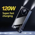 thumbnail image 3 of Banco de energía de 50000mah, capacidad ultragrande, 120W, carga súper rápida para batería externa móvil para Iphone, Xiaomi, Samsung, 3 of 5