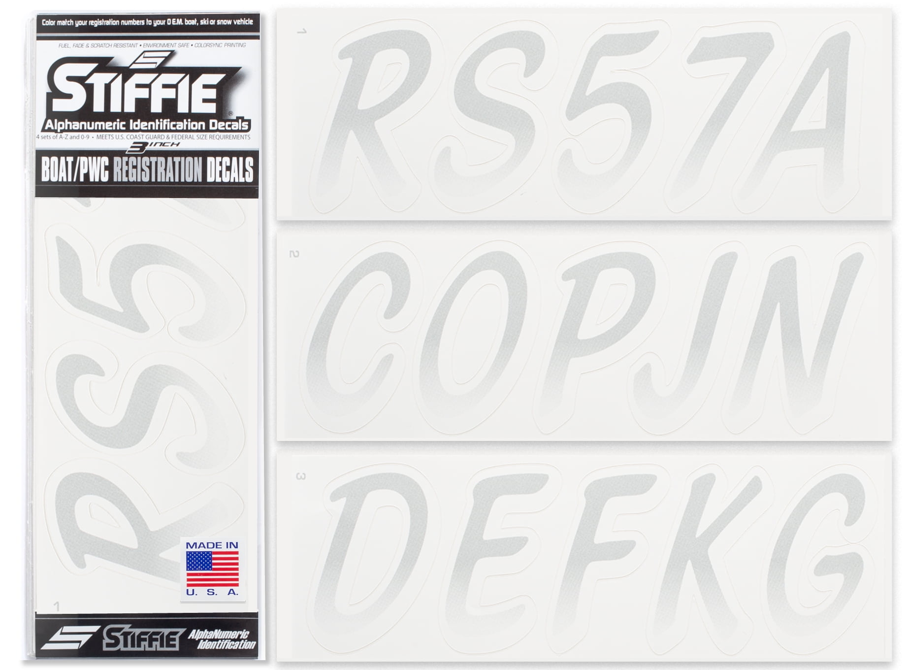 Whipline Solid Red/Silver 3 Alpha-Numeric Registration Identification Numbers Stickers Decals for Boats & Personal Watercraft Whipline Solid Red/Silver 3 Alpha-Numeric Registration Identification Numbers Stickers Decals for Boats & Personal Watercraft