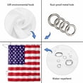 thumbnail image 5 of American Flag Waterproof Fabric Shower Curtain,Retro Rustic Stars And Stripes US Flag Waterproof Fabric Shower Curtain for Bathroom Curtains Bathtubs Hotel Shower Curtains with 12 Hooks Small 36x78in, 5 of 8