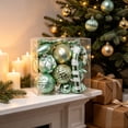 thumbnail image 2 of SHENGXINY Christmas Balls, Multi-Texture Assorted Shape Shatterproof Christmas Tree Ornaments for Tree Mantel Christmas Decorations, 2 of 6