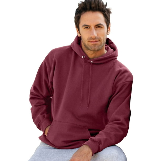 Hanes Ultimate Cotton Adult Pullover Hoodie Sweatshirt, M, Maroon