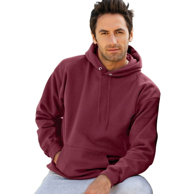 Hanes Ultimate Cotton Adult Pullover Hoodie Sweatshirt, S, Maroon