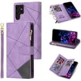 thumbnail image 1 of UEEBAI Wallet Case for Samsung Galaxy S23 Ultra, 9 Card Holder Slots Zipper Pocket Handbag Case Magnetic Closure, 1 of 5