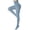 Lake Blue, variant on DUCMODA Womens 80 Denier Opaque High Waist Tights, Women's Soft Solid Color Footed Pantyhose