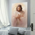 thumbnail image 3 of Jesus Christ Wall Art - Jesus Hands on Heart Watercolor Print Poster Home Decor Poster Wall Art Hanging Picture Print Bedroom Decorative Painting Posters Room Aesthetic 16x24inch(40x60cm), 3 of 6