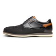 thumbnail image 2 of Zapatos Oxford de Malla Transpirable para Hombre Bruno Marc Negro Talla 9.5, 2 of 9