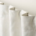 thumbnail image 6 of TOWN & COUNTRY LUXE Davos Solid Linen Texture Indoor Curtains, 100% Blackout with Energy Efficient Lining, Back Tab/Rod Pocket Top, 2-Pack Set, Natural Linen, 50"x84", 6 of 12