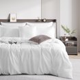 thumbnail image 6 of RUIKASI White Queen Size Duvet Cover Set - 1 Microfiber Duvet Cover 90x90 inches with Zipper Closure and 2 Pillow Shams, 6 of 6