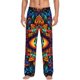 thumbnail image 1 of Balery Vibrant Psychedelic Eye Pantalones de pijama para hombre, pijama ultraligero, pantalón de descanso-XX-Large, 1 of 6