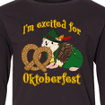 thumbnail image 4 of Inktastic I'm Excited for Oktoberfest with Cute Hedgehog Long Sleeve Youth T-Shirt, 4 of 5